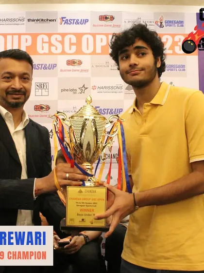 Congratulations to Siddhant Rewari, our Boys Under 19 Champion. He is a beacon of talent and a role model for our younger players.