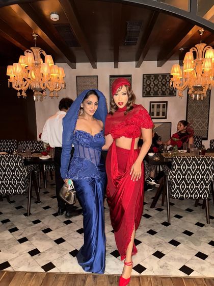 Two powerful women spotted in my couture at an event for a cause, celebrating both purpose and style.
