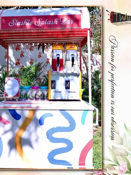 The "Slushie Splash Bar" is another one of our fun, interactive stations. It's a guaranteed crowd-pleaser, especially for daytime events, serving icy and refreshing slushies to beat the heat.