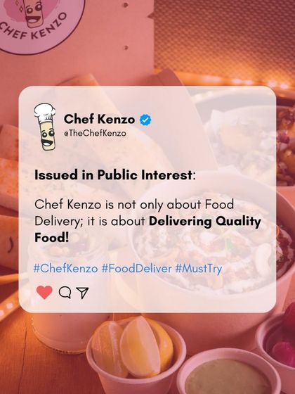 Issued in public interest: We are not just about food delivery; we are about delivering quality food. That is our promise.