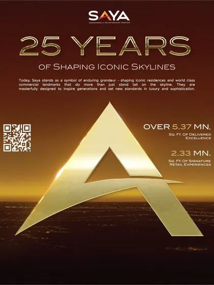 For 25 years, we have been shaping skylines and building a legacy of trust. This image encapsulates our journey, highlighting over 5.37 million sq. ft. of delivered excellence and our commitment to creating enduring commercial and residential landmarks.