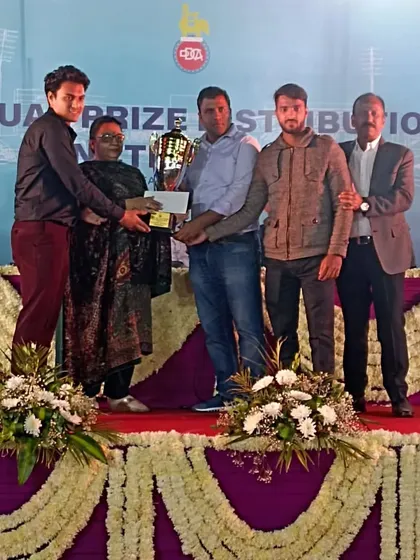 A proud moment for the club as we receive the championship trophy at a DDCA awards ceremony. This recognition for becoming champions in the Super Elite Division is a result of years of dedication from our players and staff.