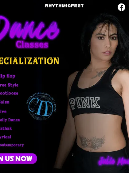 We offer a wide range of dance styles to suit everyone. This shows our specializations, from Hip Hop and Salsa to Belly Dance and Contemporary, all taught right here in our Koramangala studio.