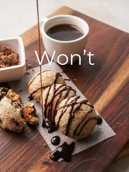 You won't believe these delicious Lava Cookies are healthy. This shot captures the indulgent moment of drizzling chocolate, a treat you can enjoy without compromise.