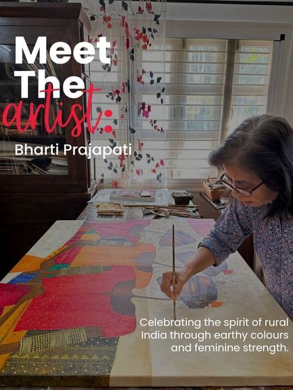 Meet Bharti Prajapati, an artist and weaver of rural memory. Her work celebrates the spirit of rural India and feminine strength.