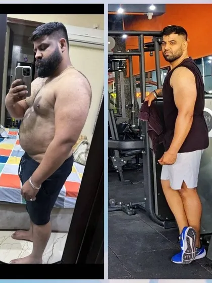 From overweight to in shape. This client's journey shows that with the right guidance and commitment, you can achieve your weight loss goals without starving yourself.