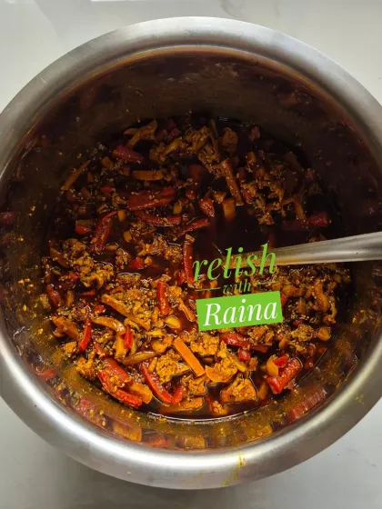 My Mixed Veg Pickle is a very popular winter special, also known as Gajar Gobhi Shalgam ka Achaar. I use fresh red carrots, cauliflower, and turnips, and make it in two styles: one with jaggery for a sweet and sour taste, and one without for a purely sour flavour.