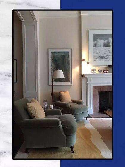 A cozy corner in one of our homes. Even smaller spaces are given the full Aditya Homes treatment, with elegant armchairs, a fireplace, and thoughtful lighting.