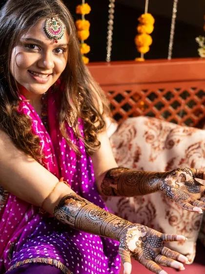 Nothing makes me happier than seeing a bride's joyful smile. It's a privilege to be a part of such a special day and to create art that makes you feel beautiful.