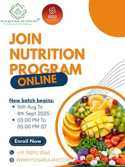 Our online nutrition program is designed to be simple and effective. This visual gives you all the key details for an upcoming batch, including dates and timings. We focus on making diet planning accessible, whether you're interested in Indian meals or international cuisine.
