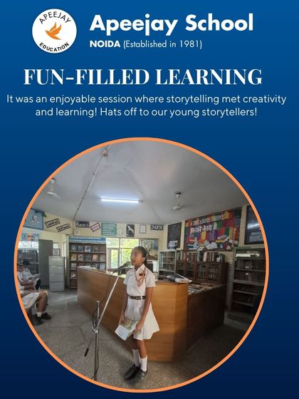 Our storytelling sessions are a perfect example of fun-filled learning. It was an enjoyable and creative session where students honed their narration skills and shared their love for literature with their peers.