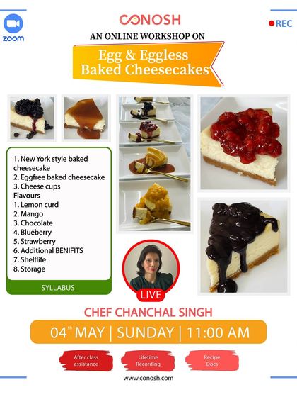 Conosh - Online Culinary Workshops Cheesecakes, Tarts & Tub Desserts photo 7