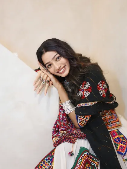 Ready for the colors of Raas. This Navratri look is all about celebrating tradition with a joyful heart and a beautiful, authentic style.