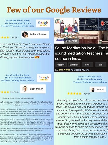 Kalariyogi Shriram - Sound Meditation Teacher Training Course Information & Upcoming Events photo 30