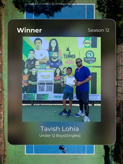 A new champion is crowned! Congratulations to Tavish Lohia, winner of the Under 12 Boys (Singles) at Season 12.