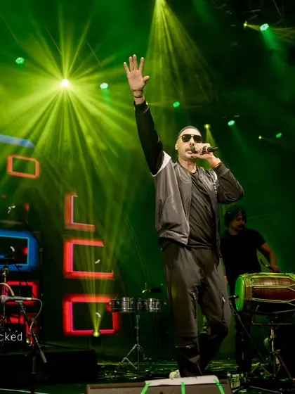 Sukhbir getting the crowd hyped. Our events are known for their incredible energy, fueled by perfectly chosen artists.