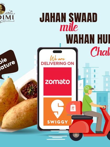 Your Favorite Chole Bhature, Delivered. Craving our Chole Bhature? We are now delivering through Zomato and Swiggy, so you can enjoy our taste wherever you are.