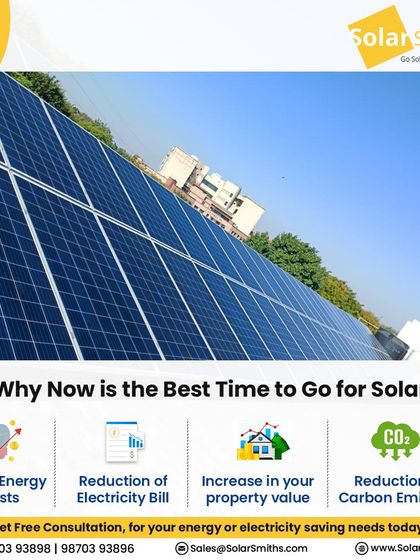 Why now is the best time to go for solar? Because of rising energy costs, the reduction of electricity bills, the increase in your property value, and the reduction in carbon emissions.