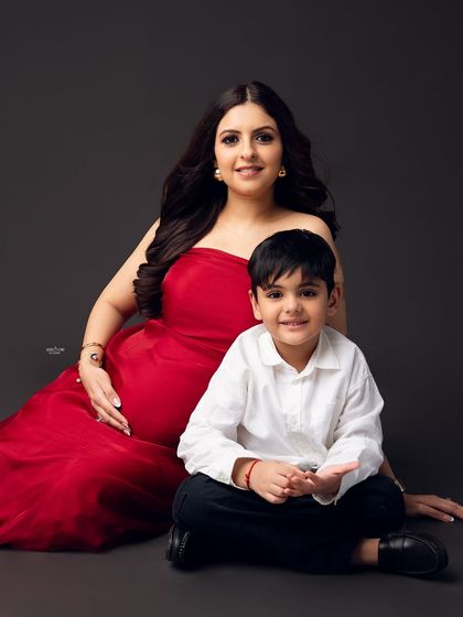 A sweet portrait of a mamma and her son. It's so special to capture these last few moments before the family grows by one more.