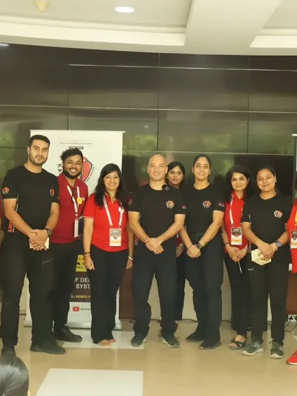 A group photo with the Kavach team and the ANON foundation organizers.