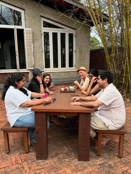 A moment of relaxation for the team at The Shell. Taking time away from the studio to enjoy each other's company and the spaces we've created is a vital part of our culture.