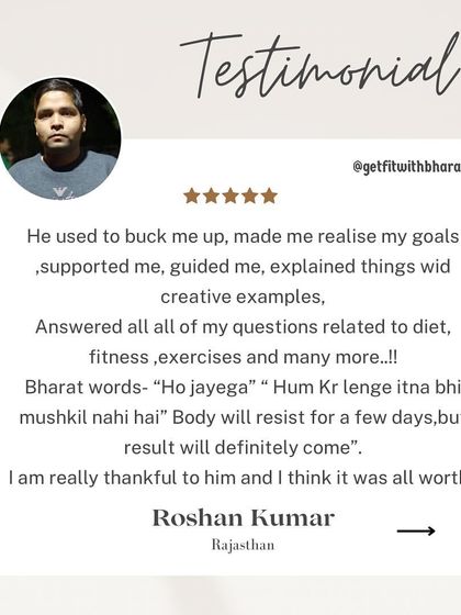 Roshan's words about my motivational style are very kind. "Ho jayega" (It will happen) is my mantra for my clients.