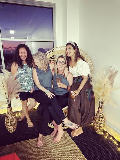 Another joyful moment with my fellow yoga teachers in Australia. Sharing this path with others is a true blessing.