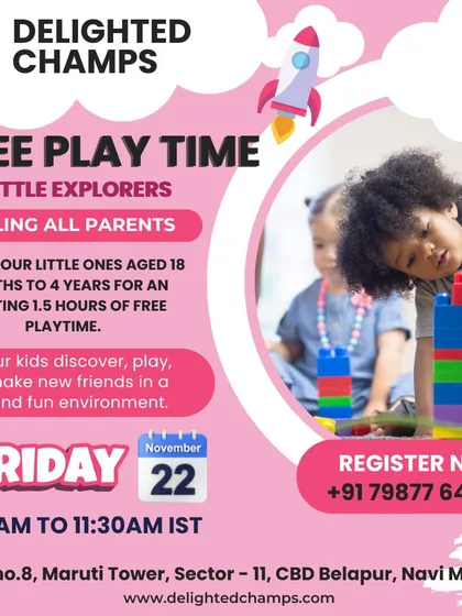 I believe in letting children discover the joy of learning through play. This is an invitation to one of my free play sessions, where little explorers aged 18 months to 4 years can enjoy our fun and stimulating environment.