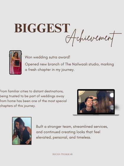A recap of my biggest achievements. From winning a WeddingSutra award to building a stronger team, it's been a year of growth, and I'm excited for what's next.