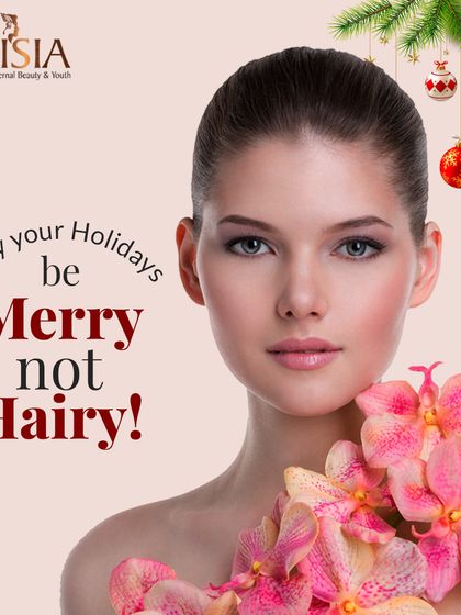 This holiday season, give yourself the gift of smooth, hair-free skin. Our laser hair reduction treatment ensures your holidays are merry, not hairy, with a special offer on full-body sessions.