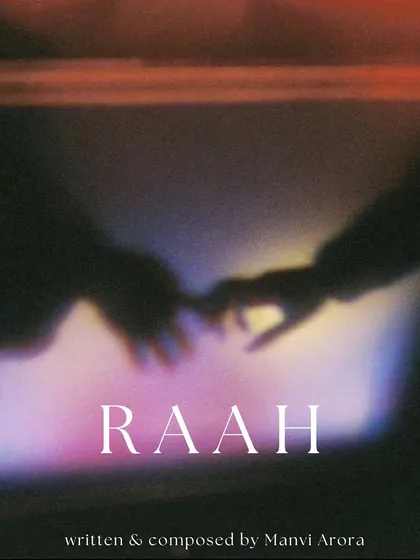 The official cover art for my second single, 'Raah'. The blurry, intimate image was designed to capture the song's mood of a fading memory and a lingering touch.