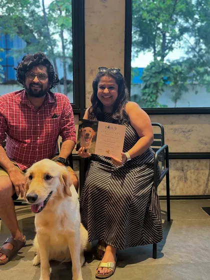 Pixel's family, happy and proud on her graduation day.