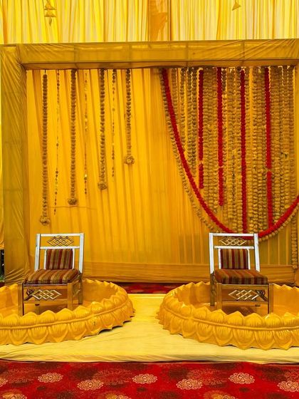Vibrant Haldi & Mehndi Decor photo 32