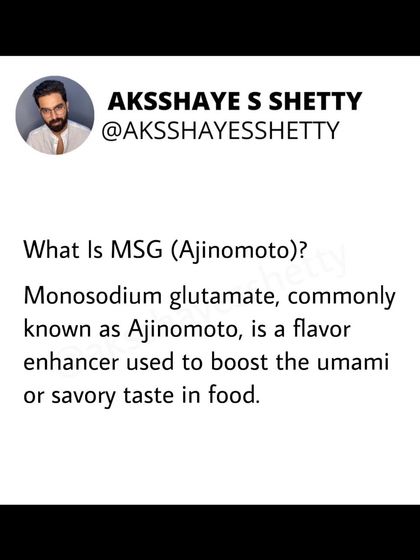 Is MSG or Ajinomoto unhealthy? This series breaks down the myths versus the science. MSG is a flavor enhancer that also occurs naturally in foods like tomatoes and cheese, and can be part of a healthy diet in moderation.