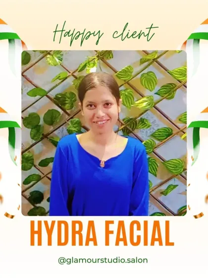 This client's bright smile and clear skin after her Hydra Facial are the best rewards for our work.