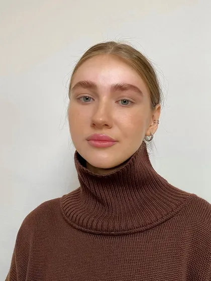 This is our version of a long-term brow styling, also known as lamination, with correction and tinting. We use this technique selectively to achieve a fuller look while always prioritizing the health of your brows with nourishing care.