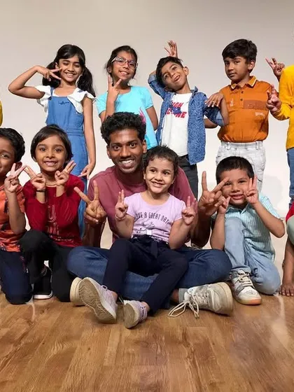 This is what our dance family looks like. A happy group of our students with their instructor after a great session, showcasing the supportive and fun community we build here.