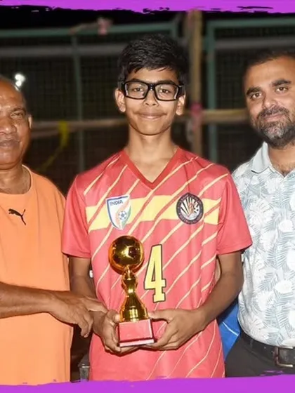 Kanishk Rambhia was awarded Best Player for the Under-15 category at the GenNext Football Tournament.