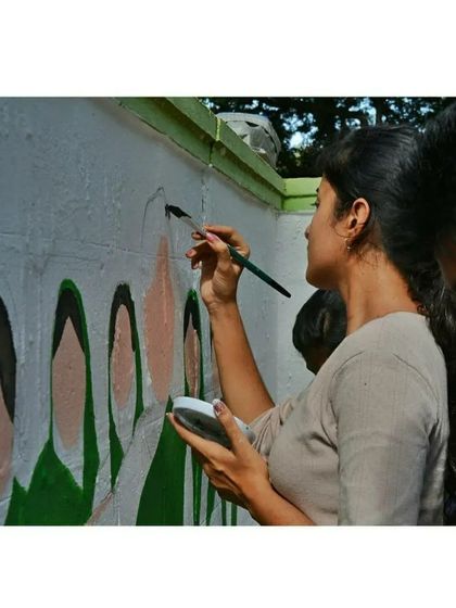 Sadharika Murals - Commercial Murals & Wall Art The Artistic Process photo 15