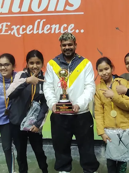 My girls' team celebrating their championship win. They played with incredible heart and teamwork.