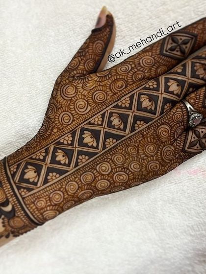 Abhishek Kumar - Bridal Mehndi Elegant Back of Hand & Minimalist Designs photo 14