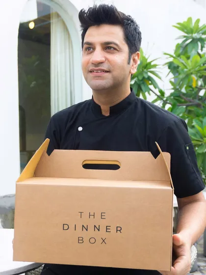 Chef Kunal Kapur, a celebrated Masterchef India host, proudly presents his curated menu in our Dinner Box, bringing his passion for Delhi's food to your home.