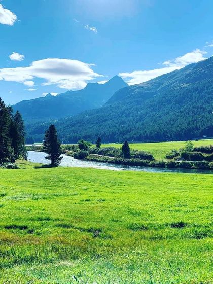 This vibrant green landscape represents the earth element. In yoga, a balanced earth element gives us a sense of being grounded, resilient, and confident. Focusing on this element in our practice can help relieve stress and feelings of unease.