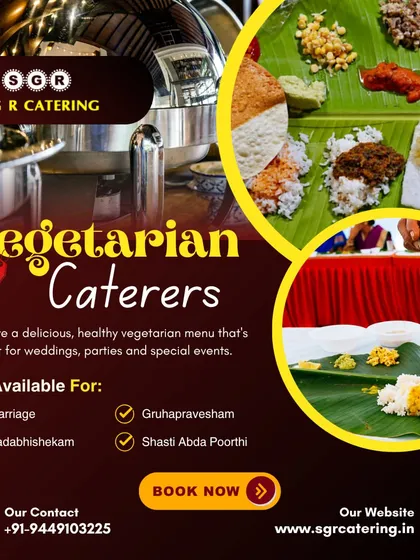 As specialist vegetarian caterers, we serve a wide array of events including marriages, gruhapravesham, and shasti abda poorthi. Our menus are healthy, delicious, and can be fully customized to suit the specific needs of your family gathering or celebration.