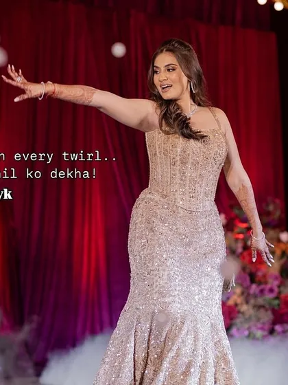 Every spin, every twirl, every expression matters. Our bride Muskaan completely owned her solo performance with her incredible stage presence and graceful moves.