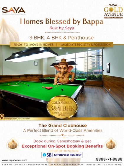 The Grand Clubhouse at Saya Gold Avenue offers a perfect blend of world-class amenities. This image shows our billiards room, an ideal space for recreation and socializing with fellow residents.