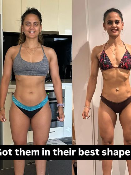 This is what getting into the best shape of your life looks like. Through a dedicated fat loss phase and a focus on building muscle, this client achieved a physique she is proud of, all while balancing a busy life.