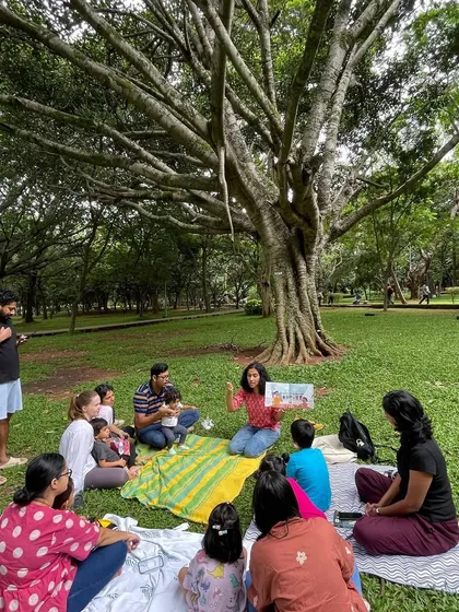 Candid shots from our 'Bounty of Chillies' session. You can see the mix of listening, interacting, and the occasional distraction, which is all part of the fun.