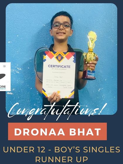 Manoj Kumar - Badminton Coaching for Kids & Youth Our Tournament Champions photo 52