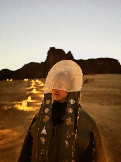Another still from the 'Thikra' performance in the Arabian desert. The costumes and the setting were absolutely surreal and added so much to the story.